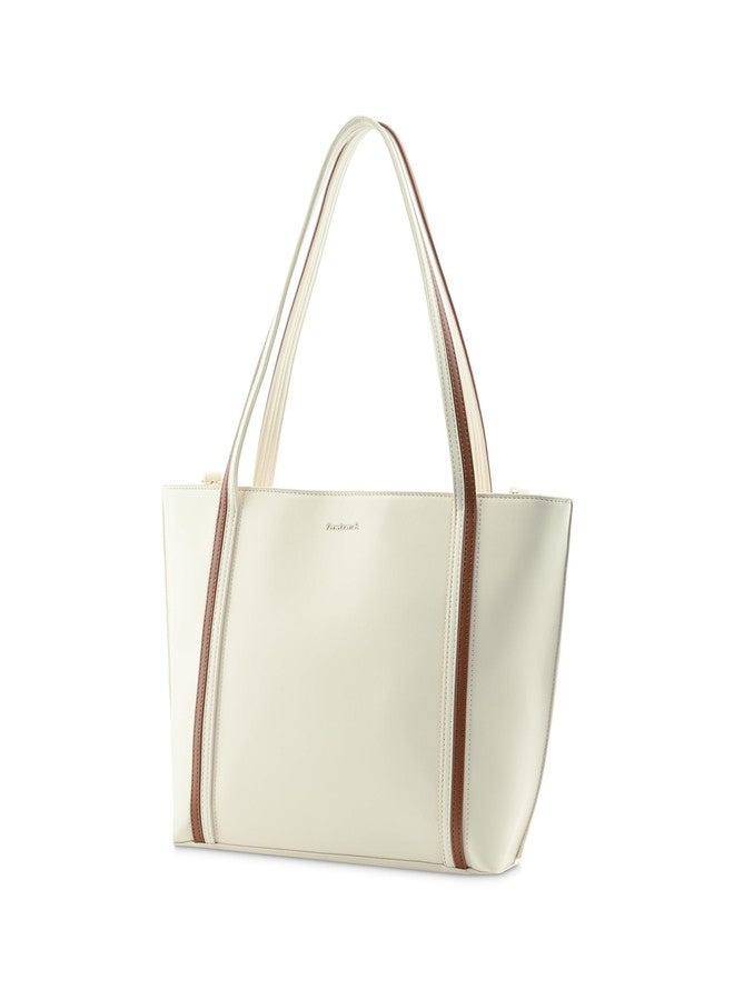 Fastrack Everyday Essential Laptop Tote | Faux-Leather Women's Handbags | Laptop Compatible | Comes with a Key-Leash| Ladies Purse Handbag | Tote for Casual Carry - Image 3